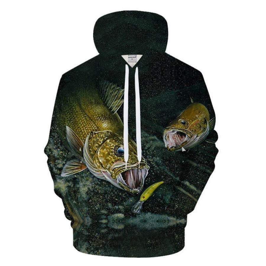 3D FISHING HOODIES – HUNGRY FISH HC3405