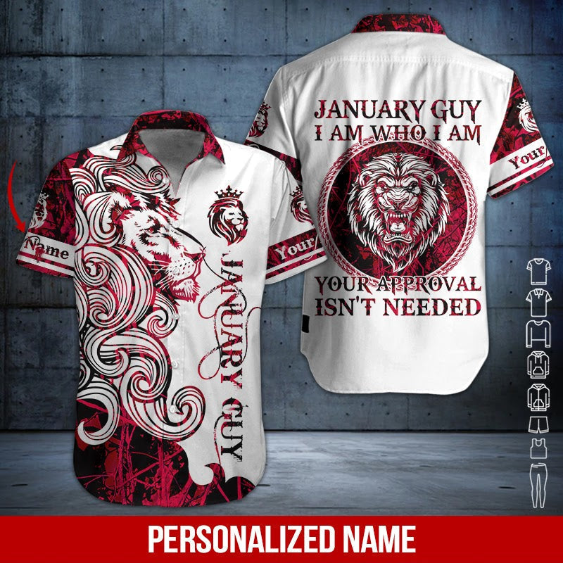 January Guy Custom Name Aloha Hawaii Shirts For Men Women Ha33310