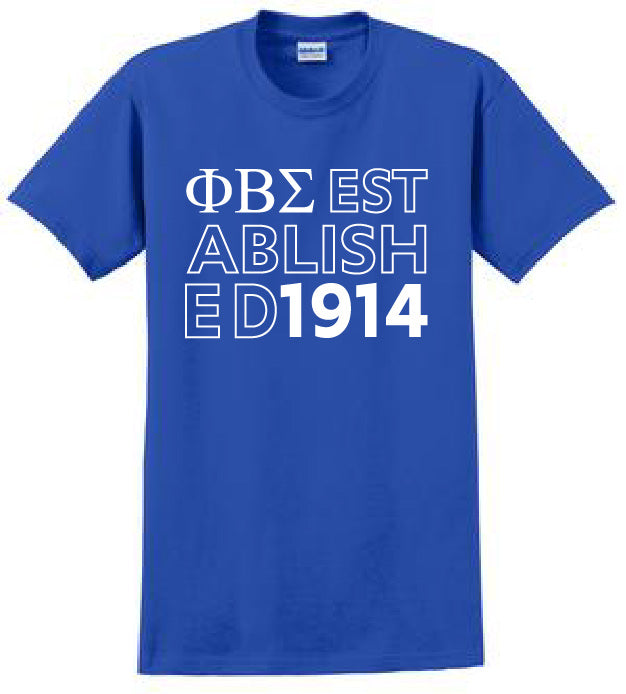 Sigma Established Year T-Shirt – Phi Beta Sigma