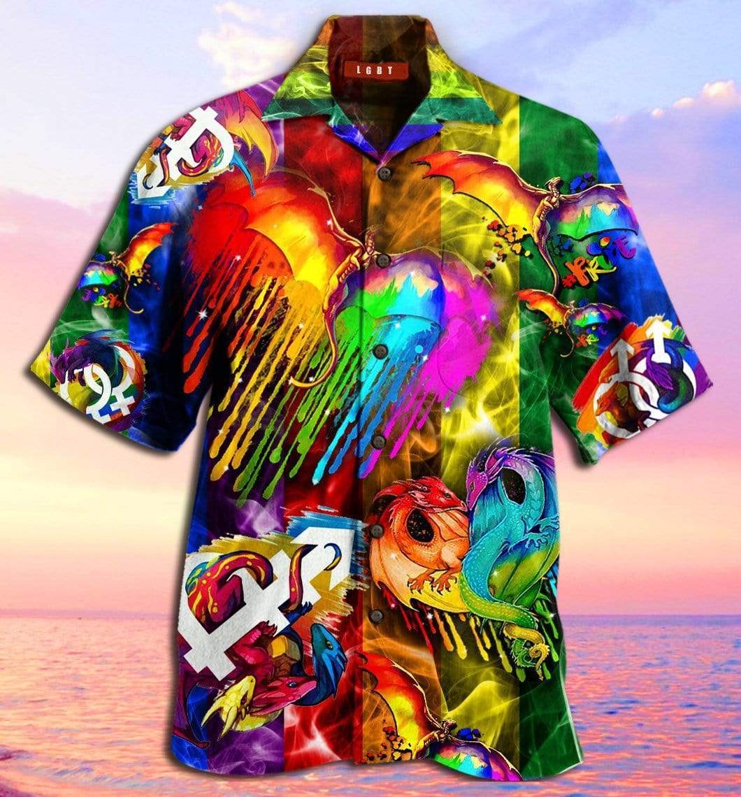 Amazing Colorful Lgbt Pride Hawaii Shirt For Men And Women Ha77932