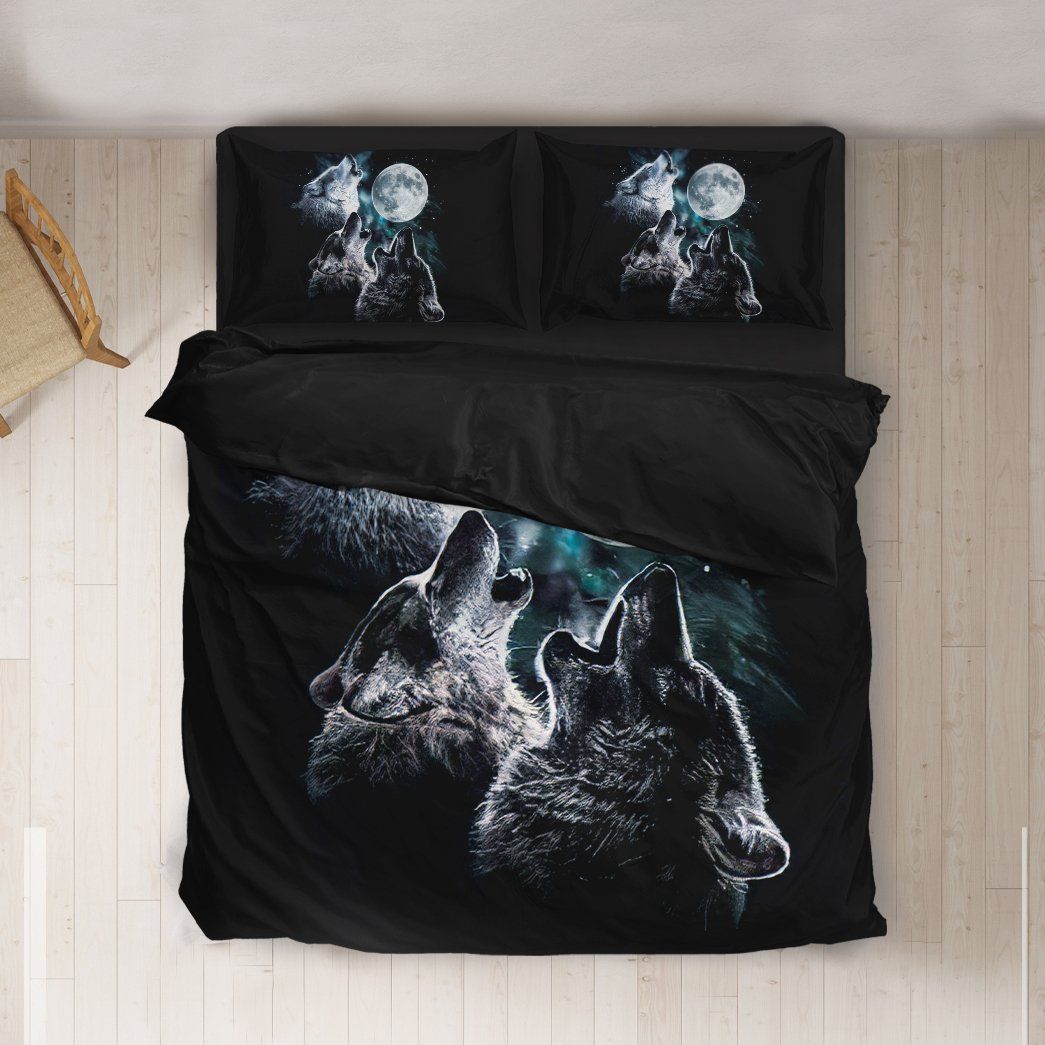 Casespring 3D Howling Wolves Custom Bedding Set