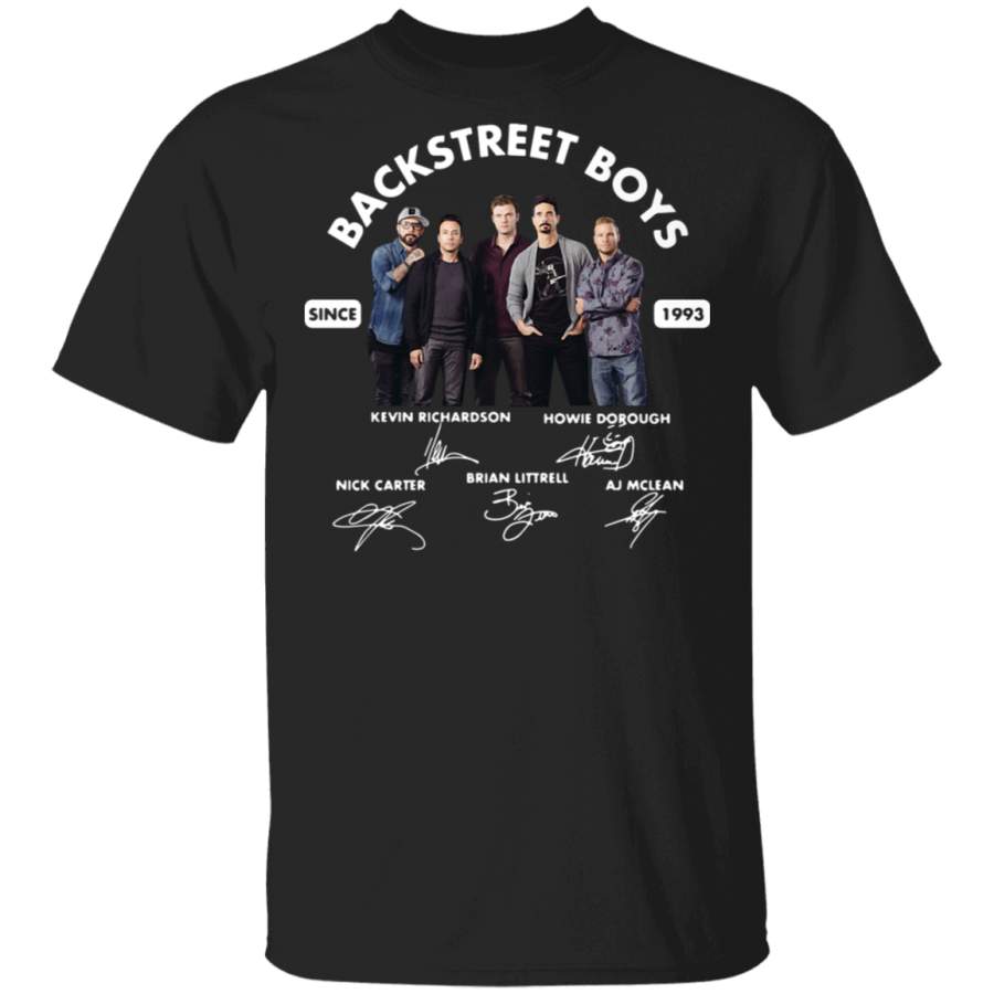 Backstreet Boys since 1993 signature shirt HNT Trending T-Shirt