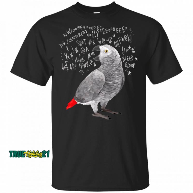 Screaming African Grey Parrot T-Shirt