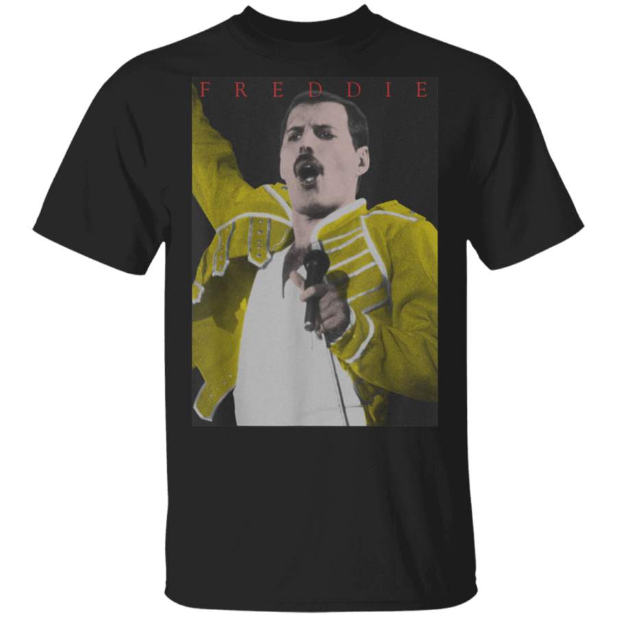 Freddie Mercury Official Singing Yellow TShirt