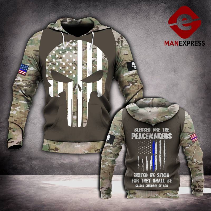 punisher police hoodie