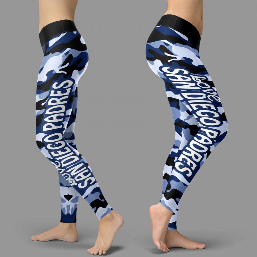 Camo Sporty Trending Fashion Fabulous San Diego Padres Leggings