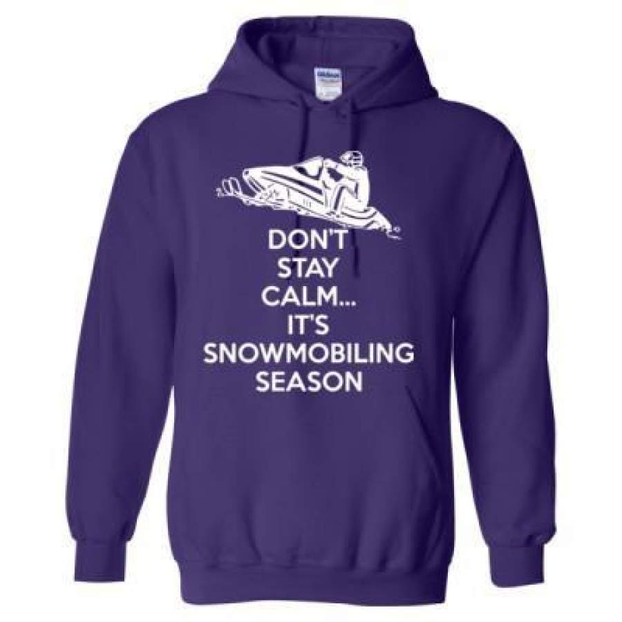 AGR Dont Stay Calm Its Snowmobiling Season – Heavy Blend™ Hooded Sweatshirt