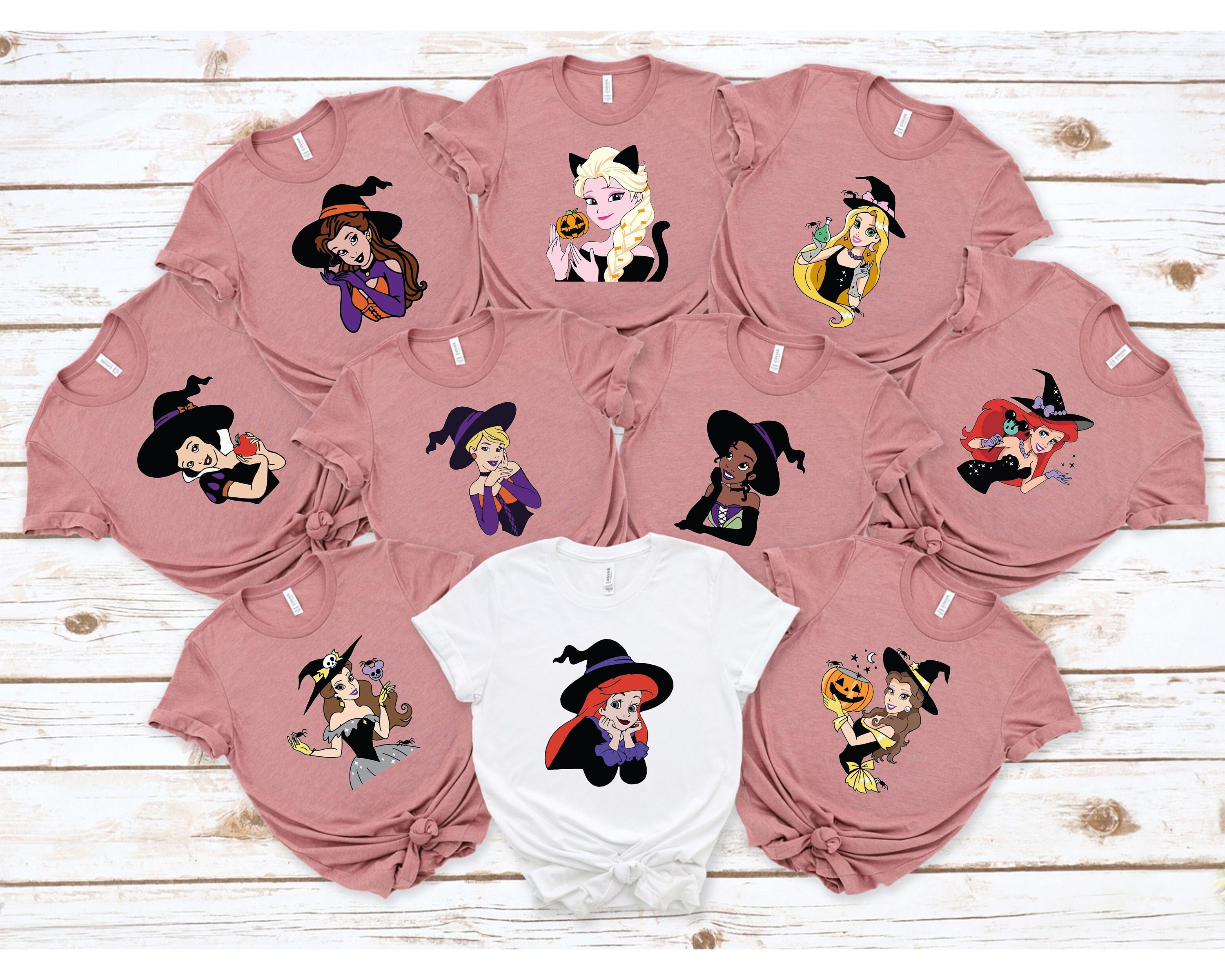 Disney Princess Halloween Shirt, Disney Princess Witch Shirt, Disneyland Halloween Shirt, Family Matching Halloween Tee Disney x Stylishphere