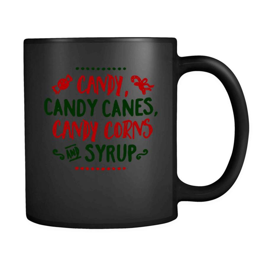 Candy Candy Canes Candy Corns And Syrup Cute Christmas 4 Main Food Groups Candy Cane Elf Christmas Gender Nuetral Christmas 11oz Mug