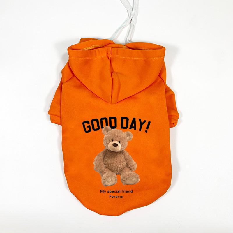 2021 Winter New Dog Clothes Cute Cartoon Bear Dog Hoodies Pet Clothes For Small Large Dogs Ins Warm Dog Clothing Puppy Costume alx