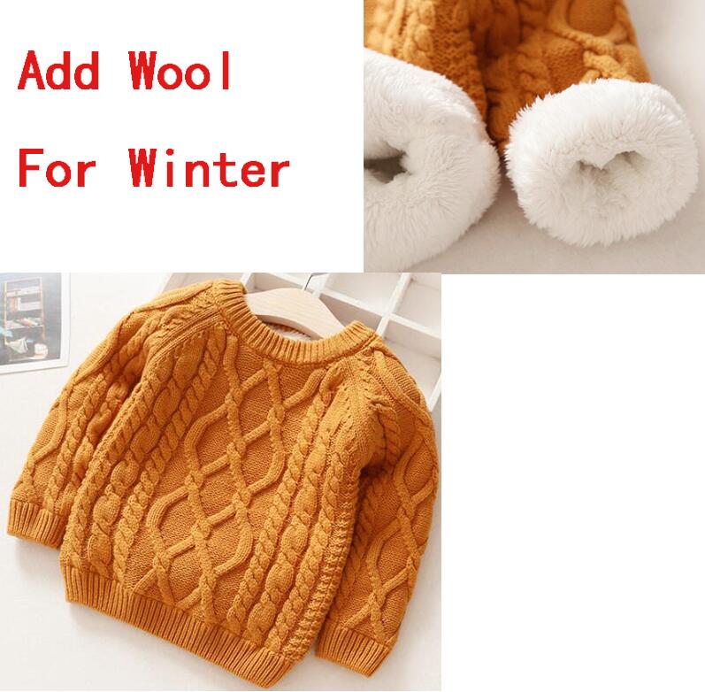 Baby Boys Girls Sweaters Children Clothes Baby Boys Cotton Warm Pullovers Sweaters Girls Autumn Winter Knitted Loose Jacket Coat alx