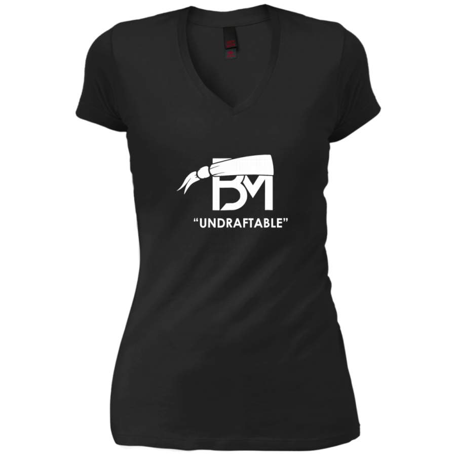 AGR Baker Undraftable Football Cleveland Ladies V-Neck