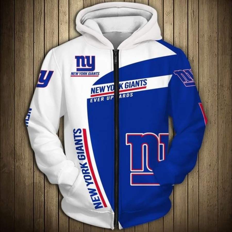 New York Giants Casual Zipper Hoodie