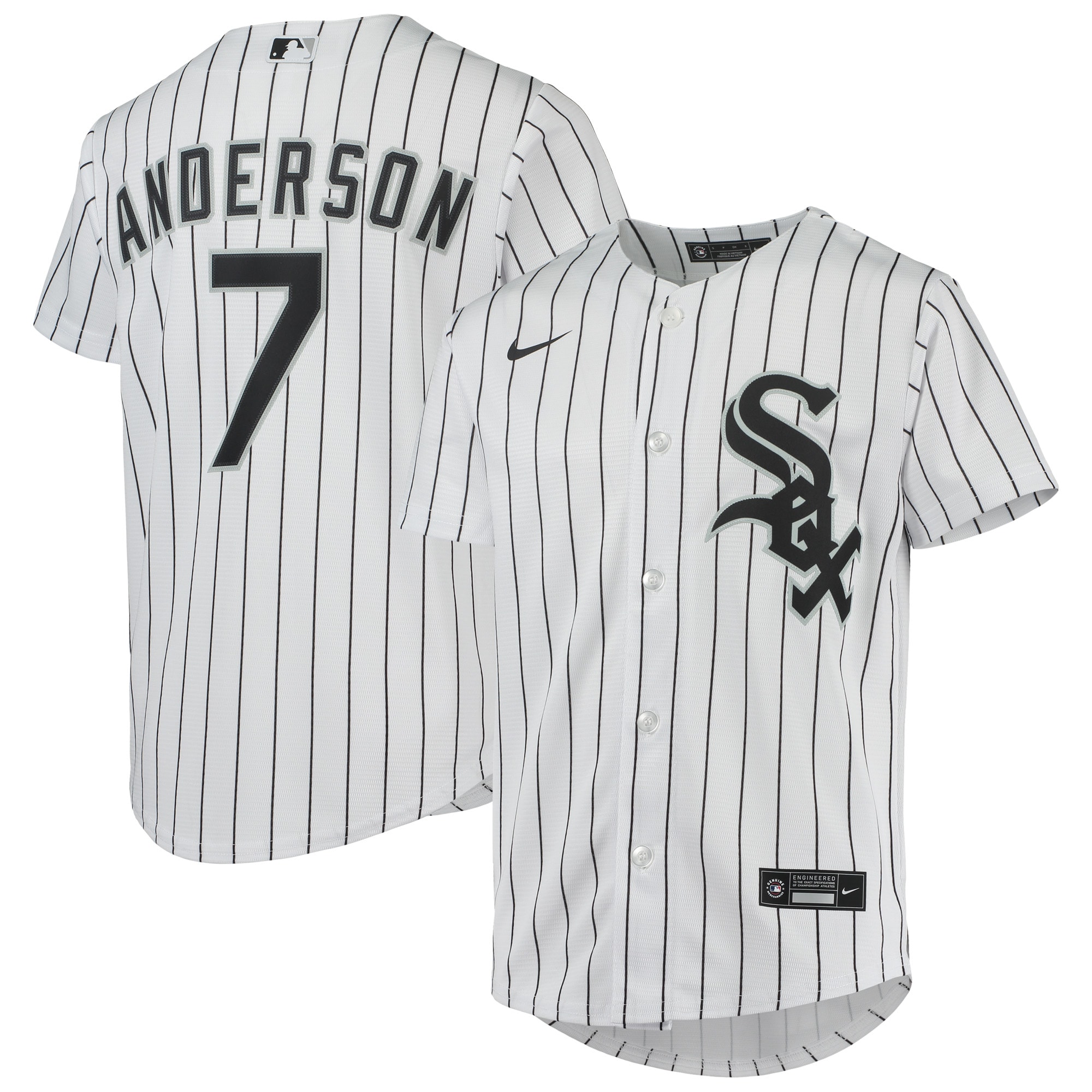 Tim Anderson Chicago White Sox Youth Alternate Replica Player Jersey – White