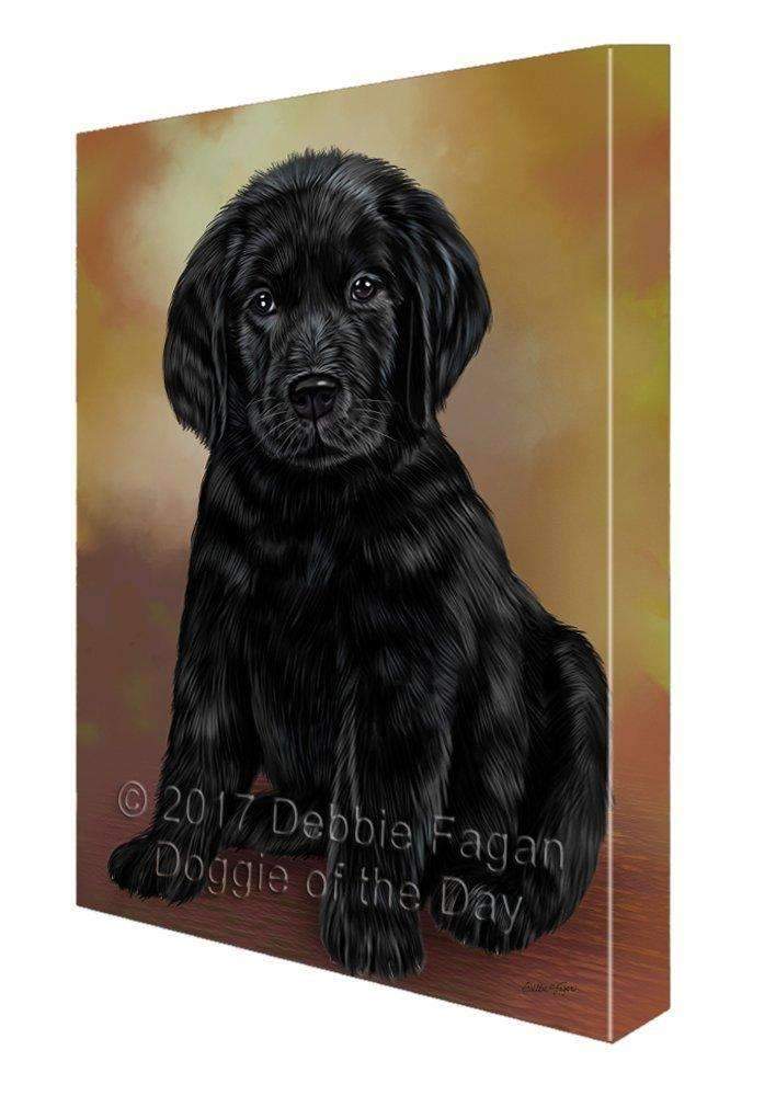 Labradors Puppy Dog Painting Printed On Canvas Wall Art Signed