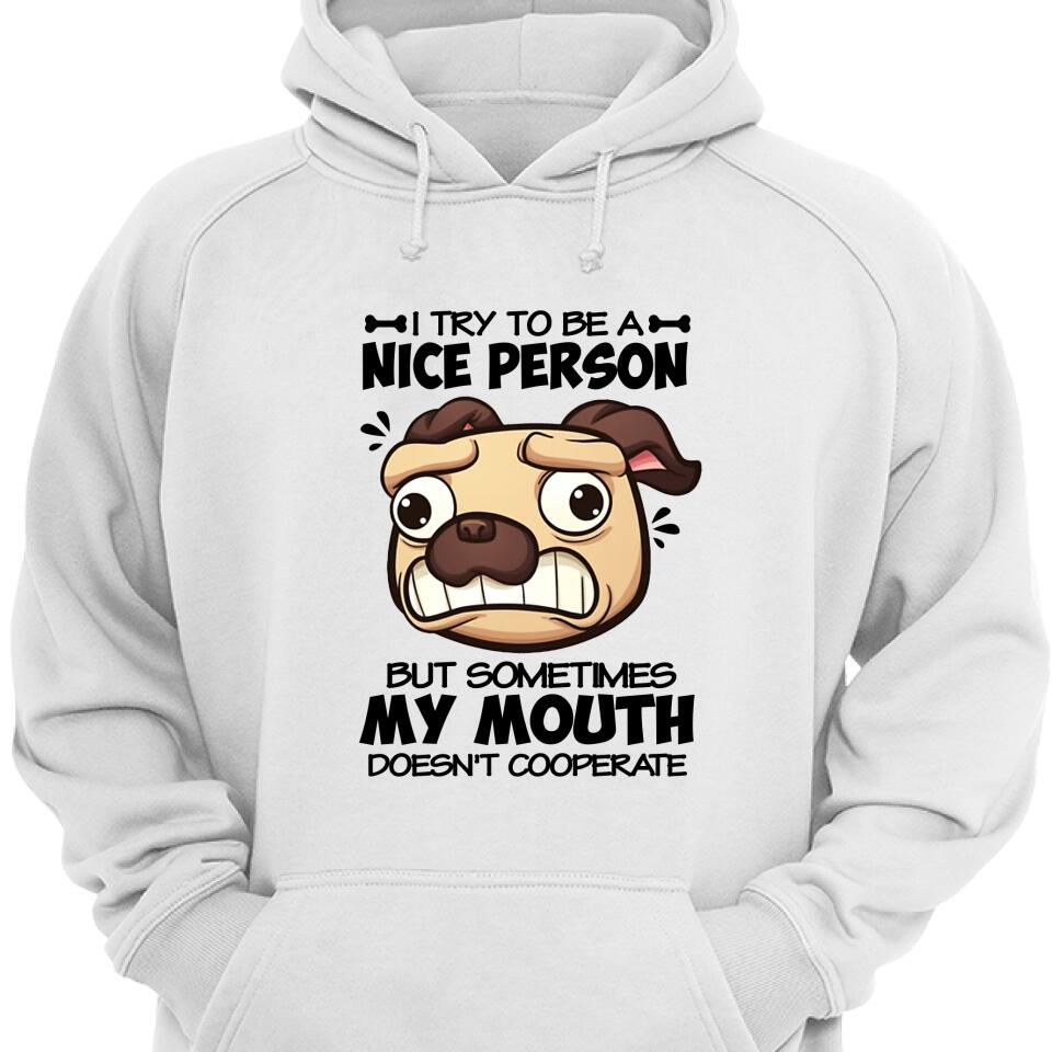 I Try To Be Nice Personalized – But Sometime My Mouth Hoodie – Trending Personalized