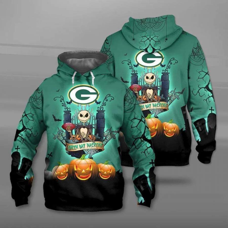 Green Bay Packers Hoodie 3D Style5200 All Over Printed