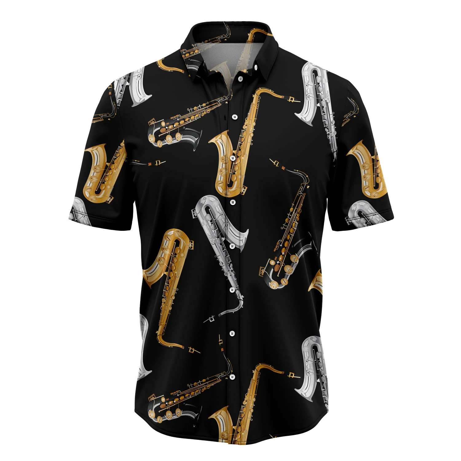 Amazing Saxophone Hawaii Summer Hawaii Shirts For Women Aloha Beach Shirt Ha3493