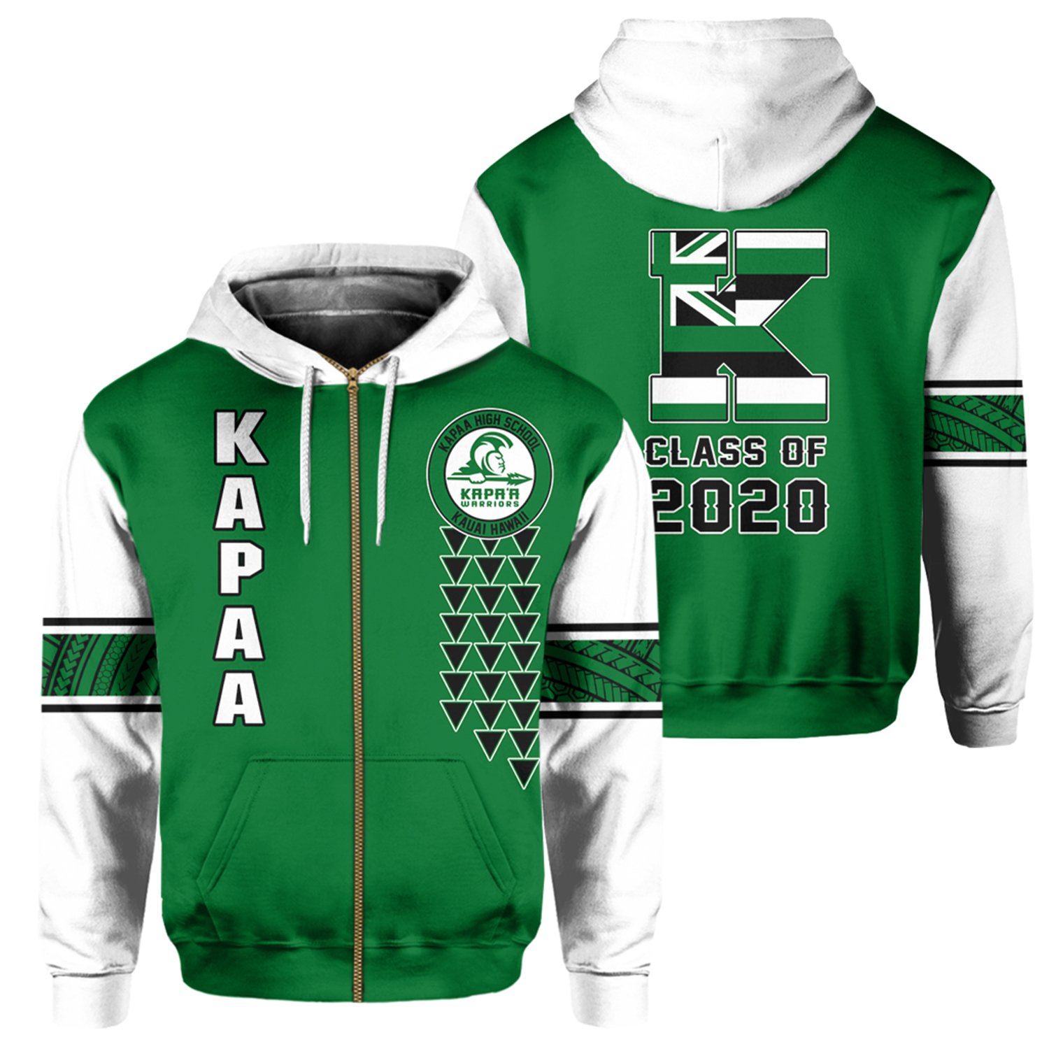 (Personalized) Alohawaii – Kapaa High Custom Your Class Zip Hoodie AH J0