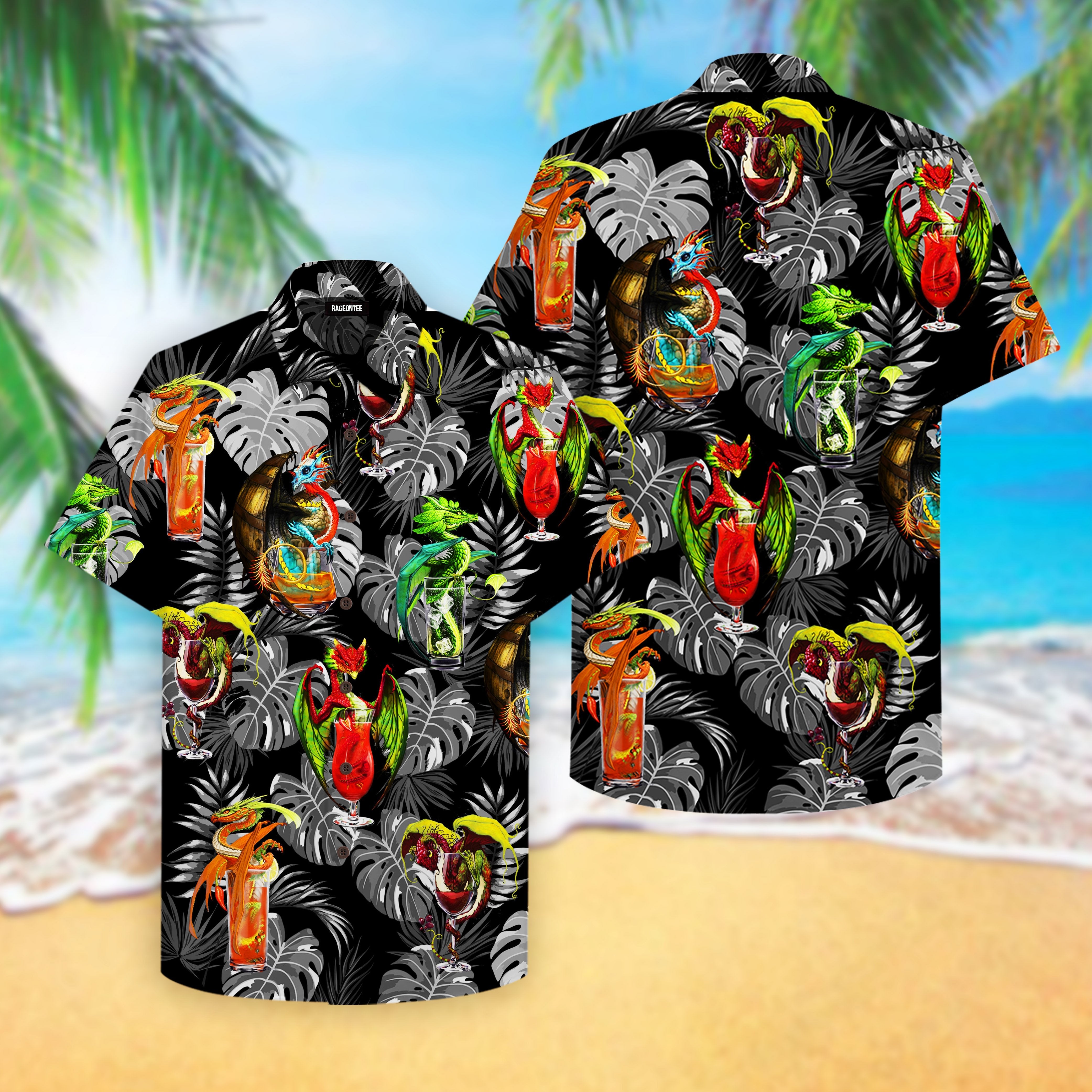 Dragon Cocktail Hawaii Shirt For Men Women Adult Ha4867