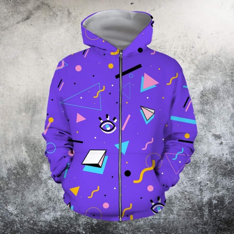 80s Purple Hoodie