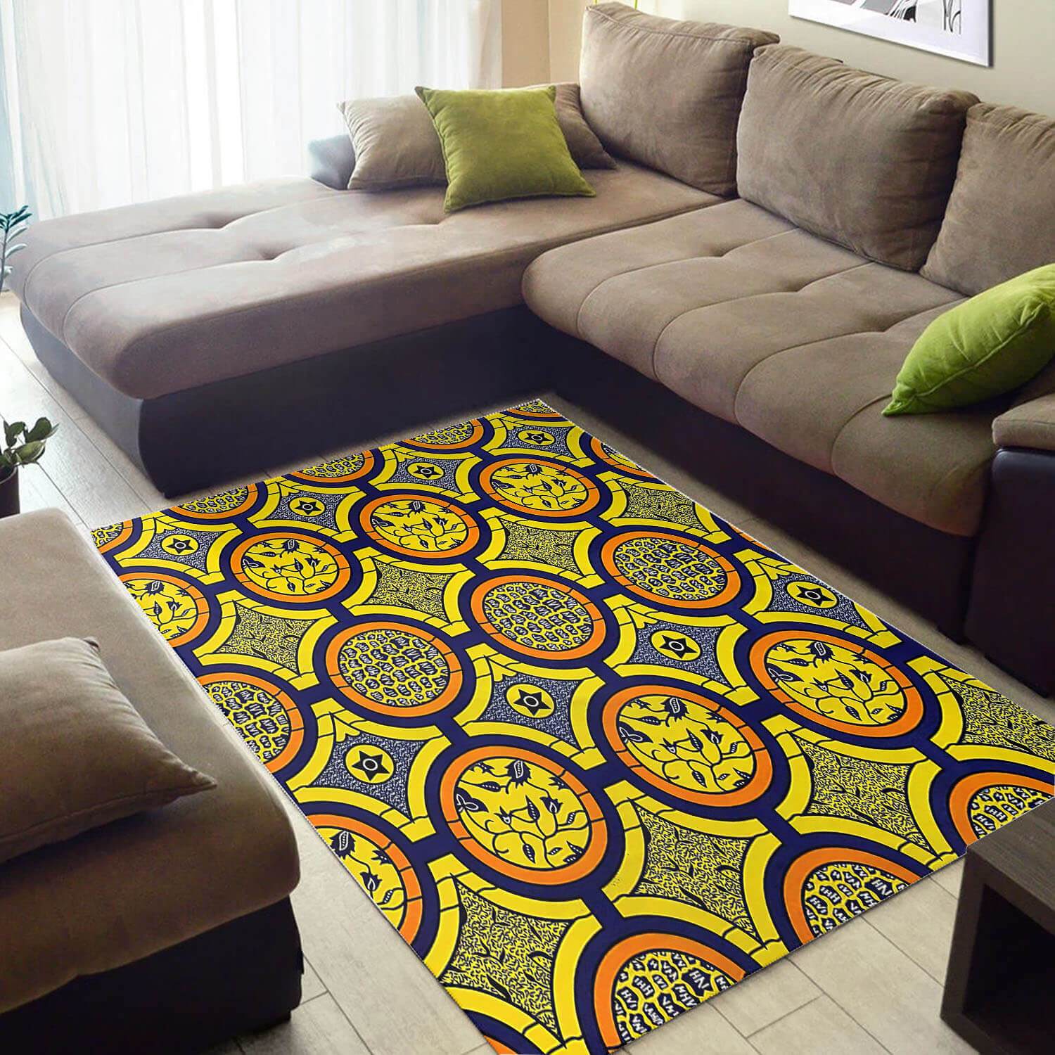 Trendy African Style Rugs Colorful African American Seamless Pattern African Design Floor Rug African Style Decor WBG3376