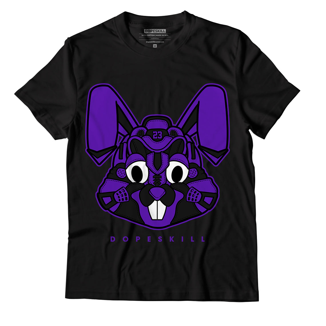 Jordan 13 Court Purple Dopeskill T-Shirt Sneaker Rabbit Graphic