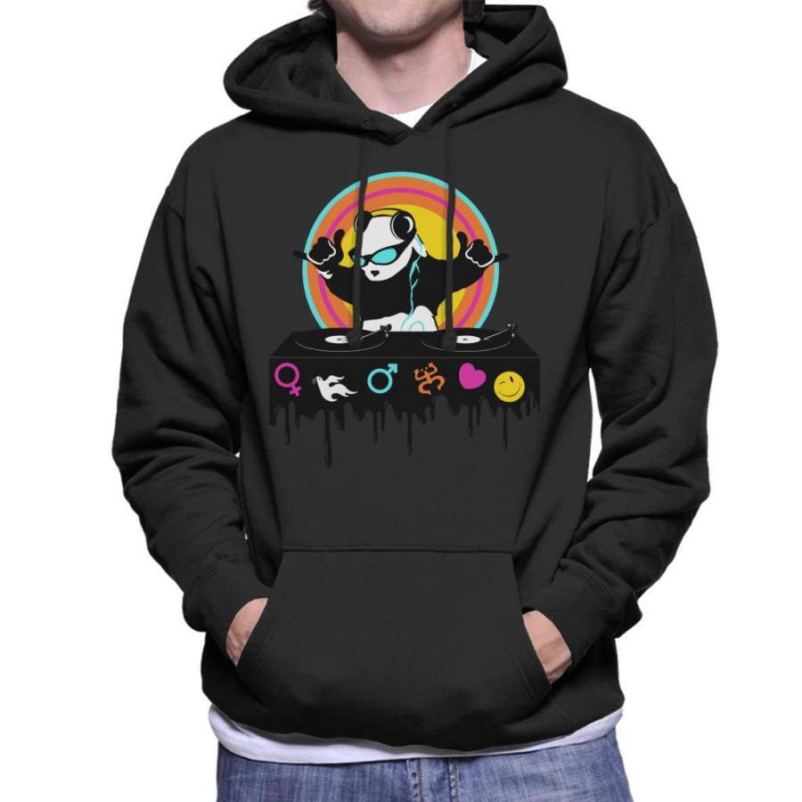 DJ Panda Monium Men’s Hooded Sweatshirt