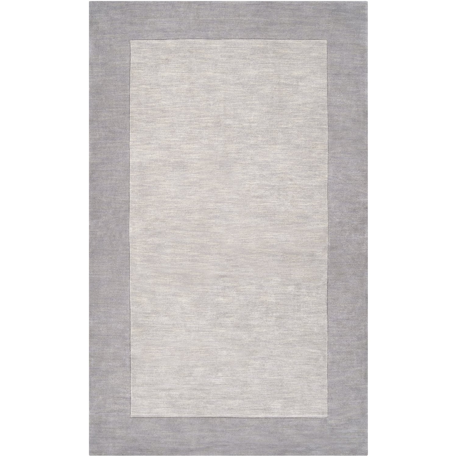 Mystique Collection Wool Area Rug In Elephant Grey