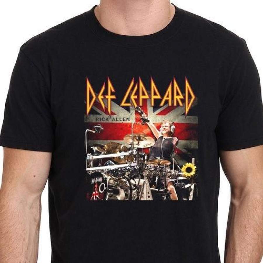 Def Leppard Rick Allen Drummer Men’s T-Shirt