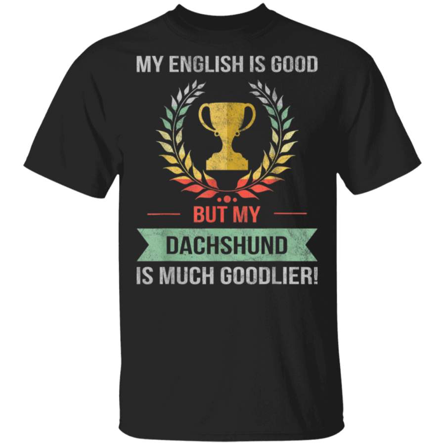 Funny Retro Style Dachshund Dog Breed Owner TShirt