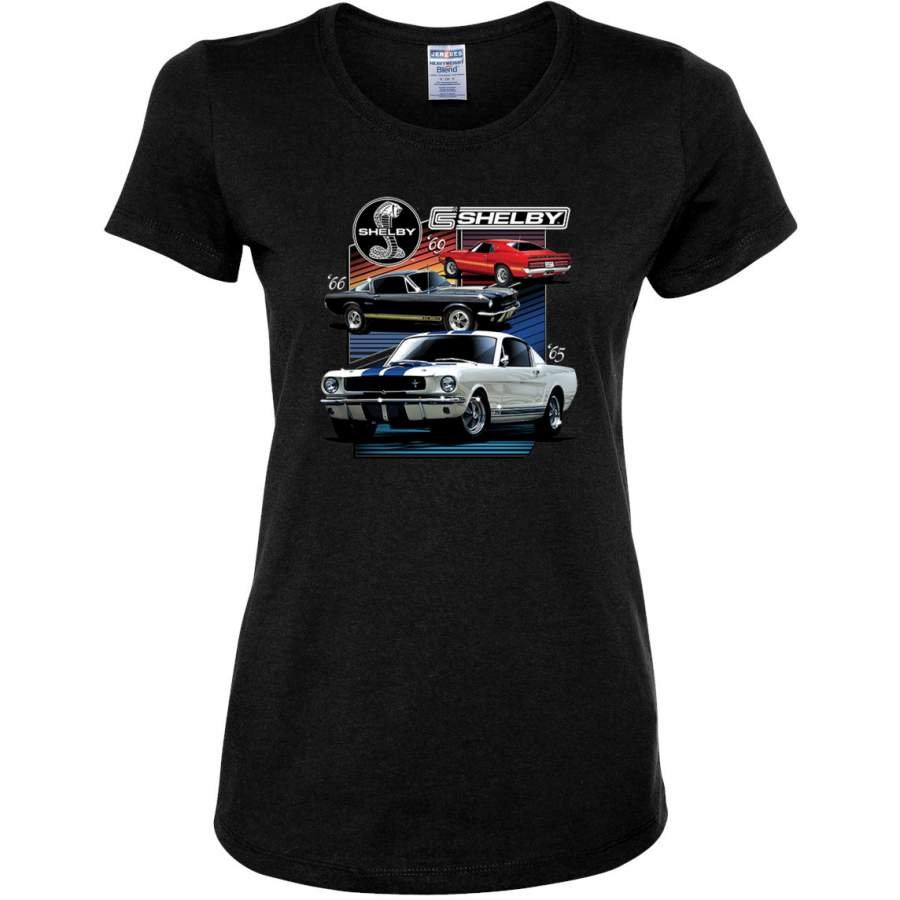 Shelby ’69 Ford 65 Cobra Classic Vintage 1966 Muscle Cars Cars and Trucks Womens Graphic T-Shirt