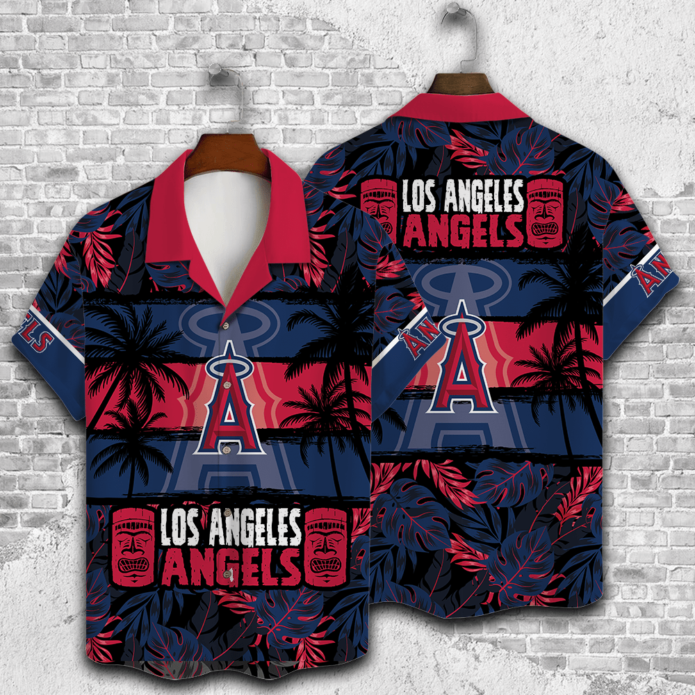 Los Angeles Angels Palm Tree Aop Hawaiian Shirt V25