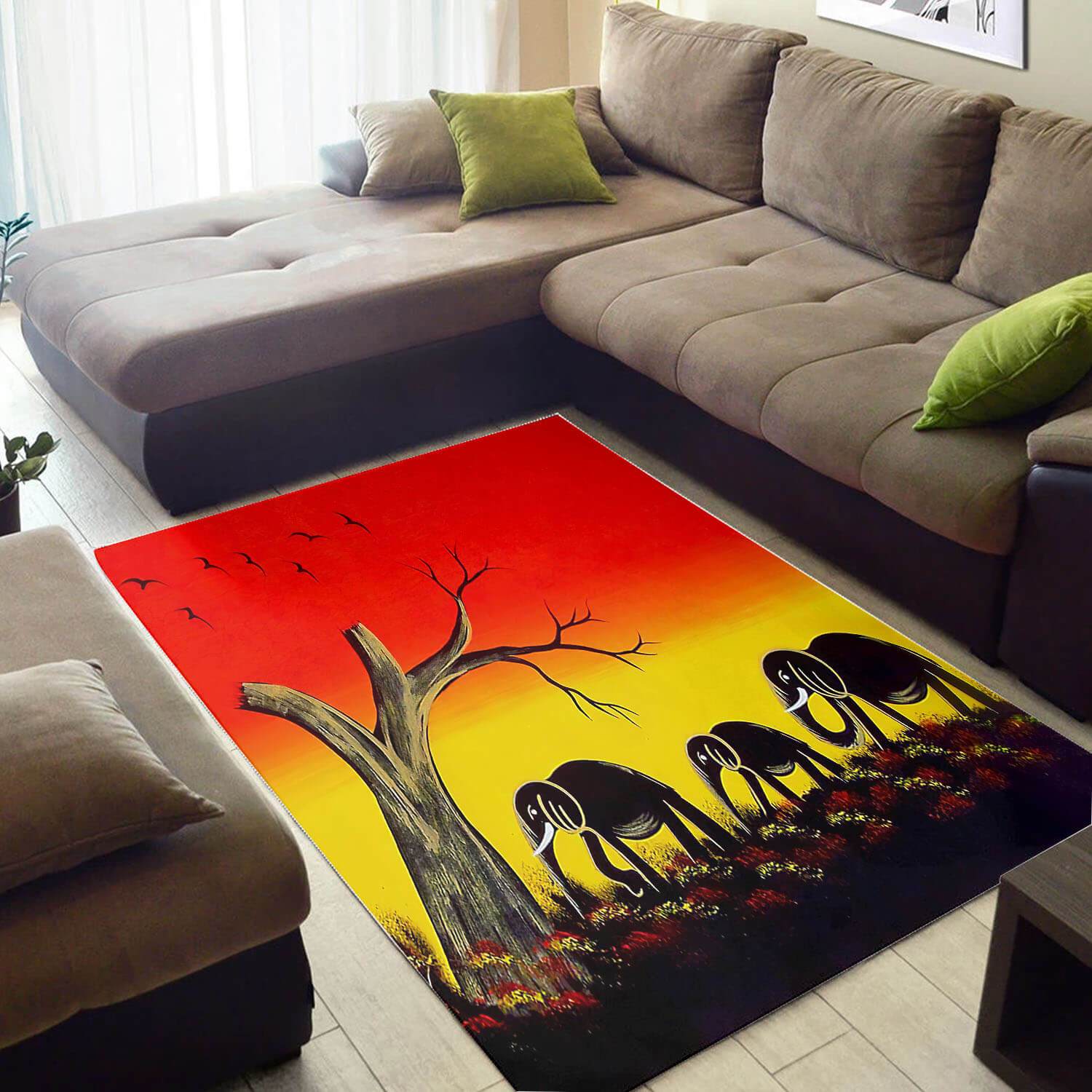 Inspired African Rug Nice Natural Hair Afrocentric Art African Style Carpet African Inspired Home Decor WBG3073