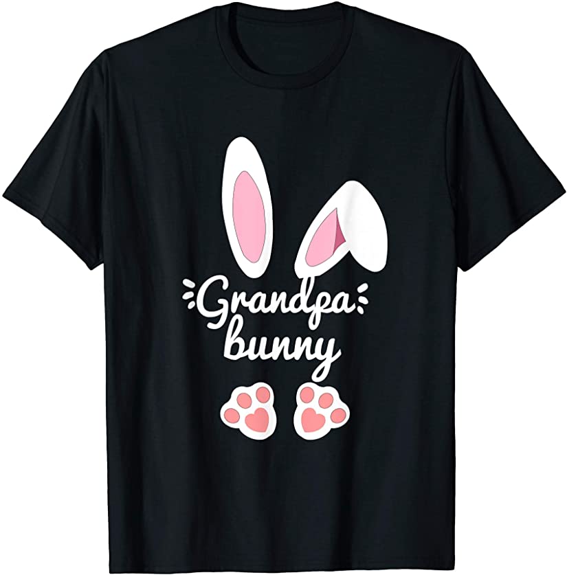 Mens Grandpa matching family easter outfits easter bunny costume T-Shirt