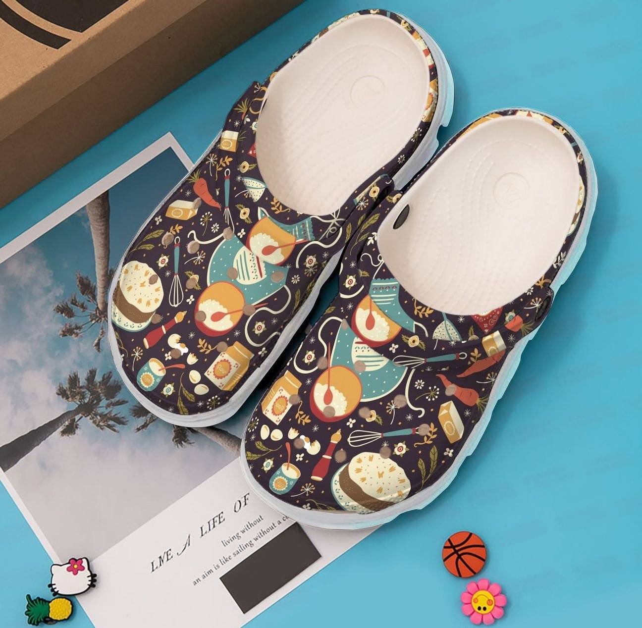 Baking Personalized Clog, Custom Name, Text, Color, Number Fashion Style For Women, Men, Kid, Print 3D Baking Set