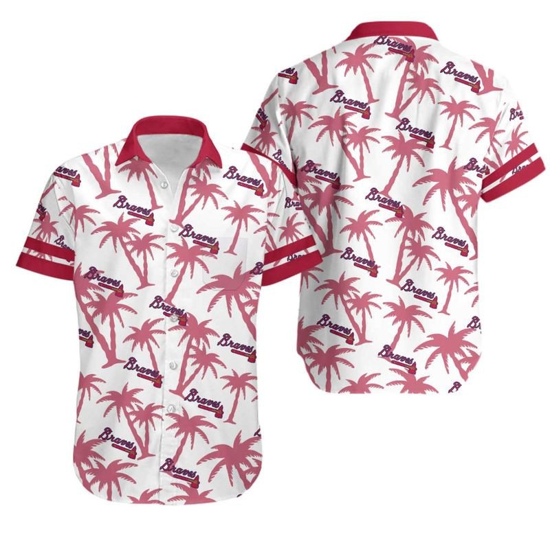 Topsportee Atlanta Braves Coconut Tree Hawaiian Shirt And Shorts Summer Collection Size S-5Xl Nla003934