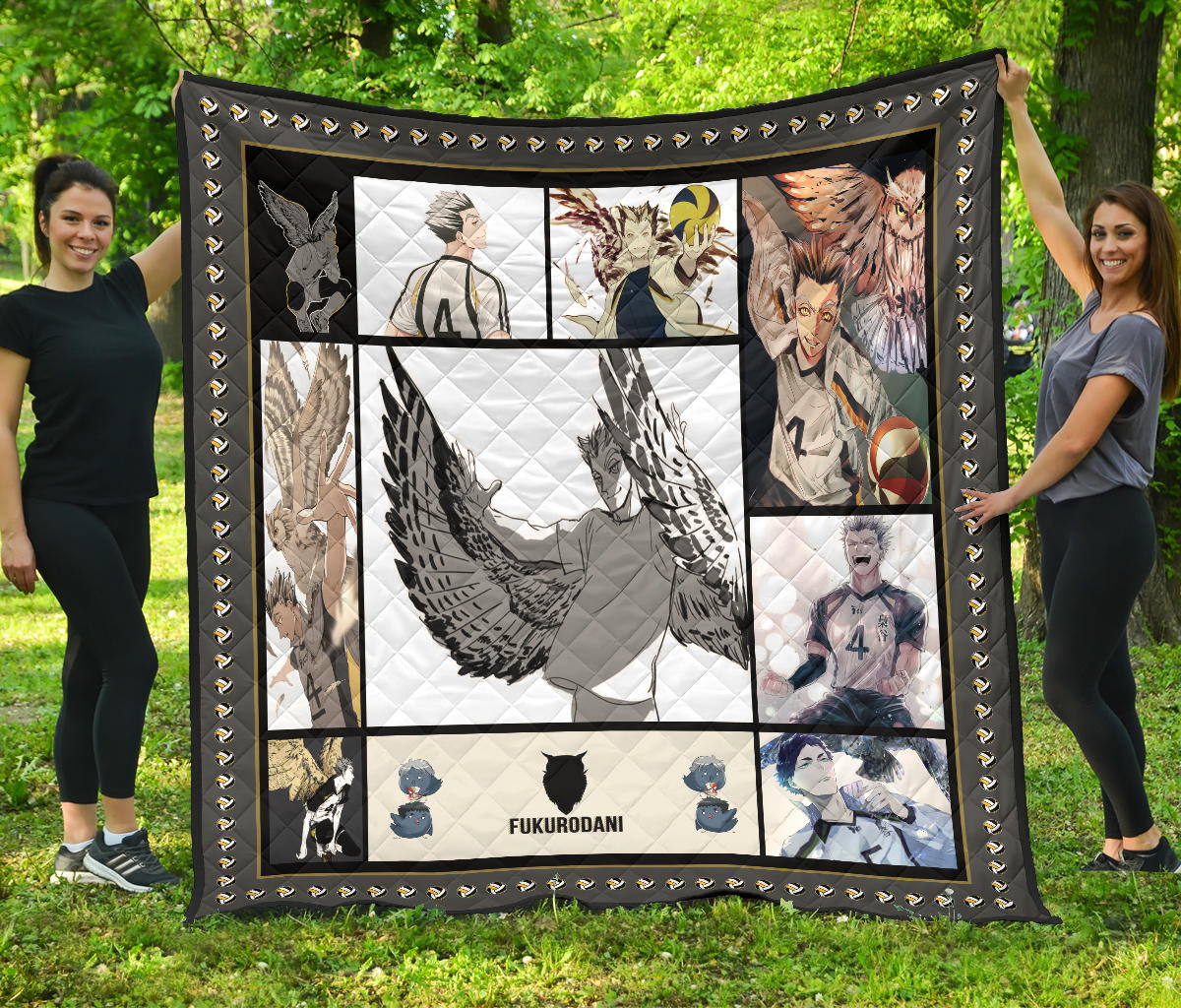 Kotaro Bokuto Haikyuu Premium Quilt Blanket Anime Home Decor Custom For Fans Na041504