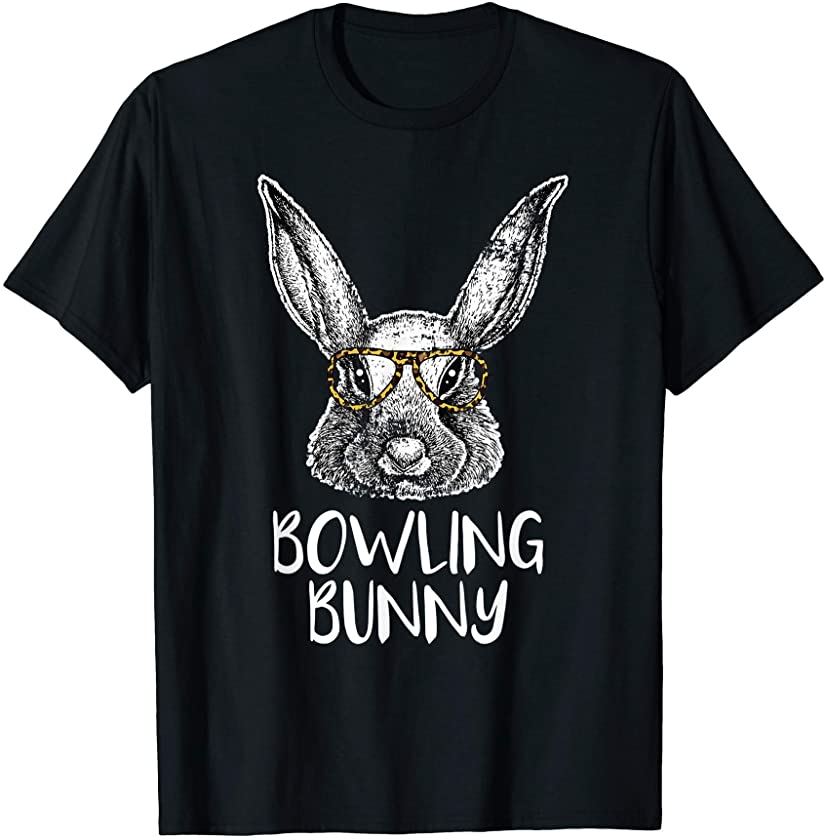 Bowling Bunny Funny Matching Easter Bunny Egg Hunting T-Shirt