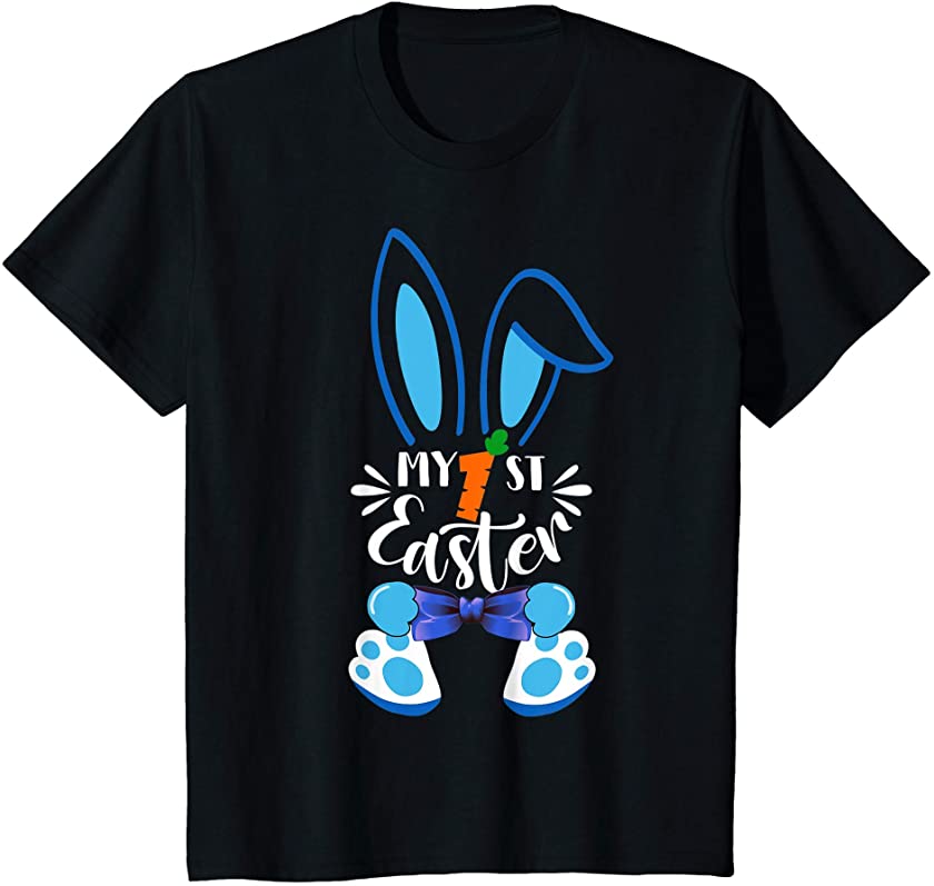 Kids My 1st Easter Cute Bunny Rabbit First Easter Day Boys Kids T-Shirt