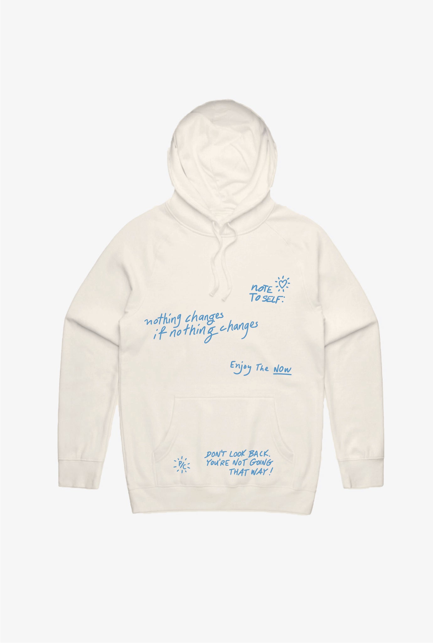 Note To Self Hoodie – Ivory