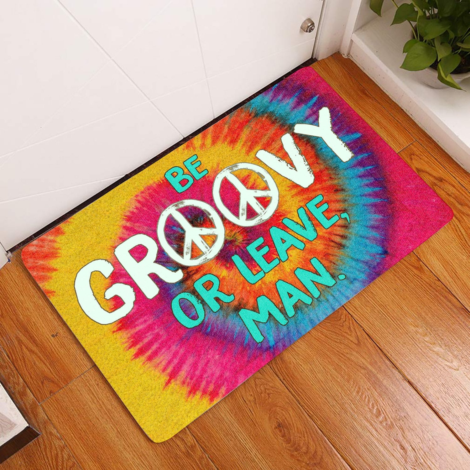 Be Groovy Or Leave Man All Over Printing Doormat Pre2007