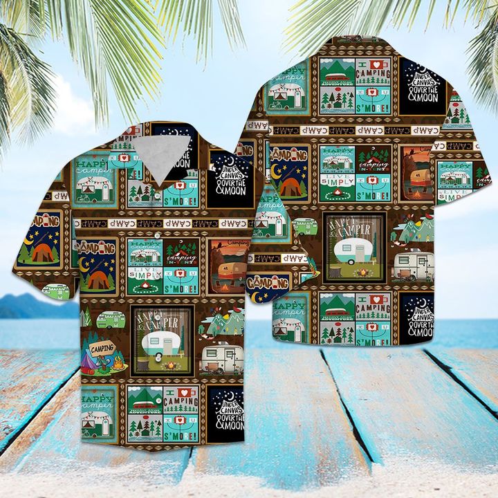 Camping Life Hawaiian Shirt Summer Button Up For Men, Women, Couple