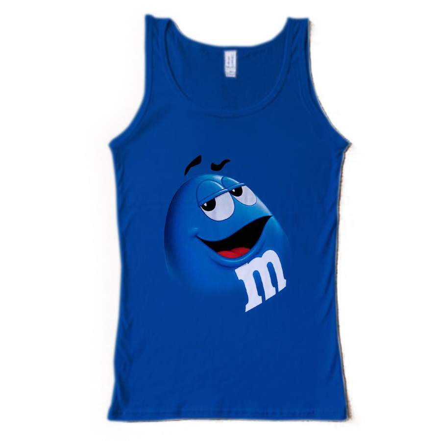 M And M Chocolate Candy Blue Men’s Tank Top