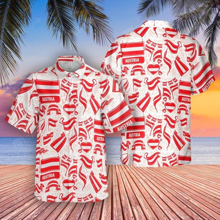 Austria Flag Aloha Hawaii Shirts For Men Women Ha62635