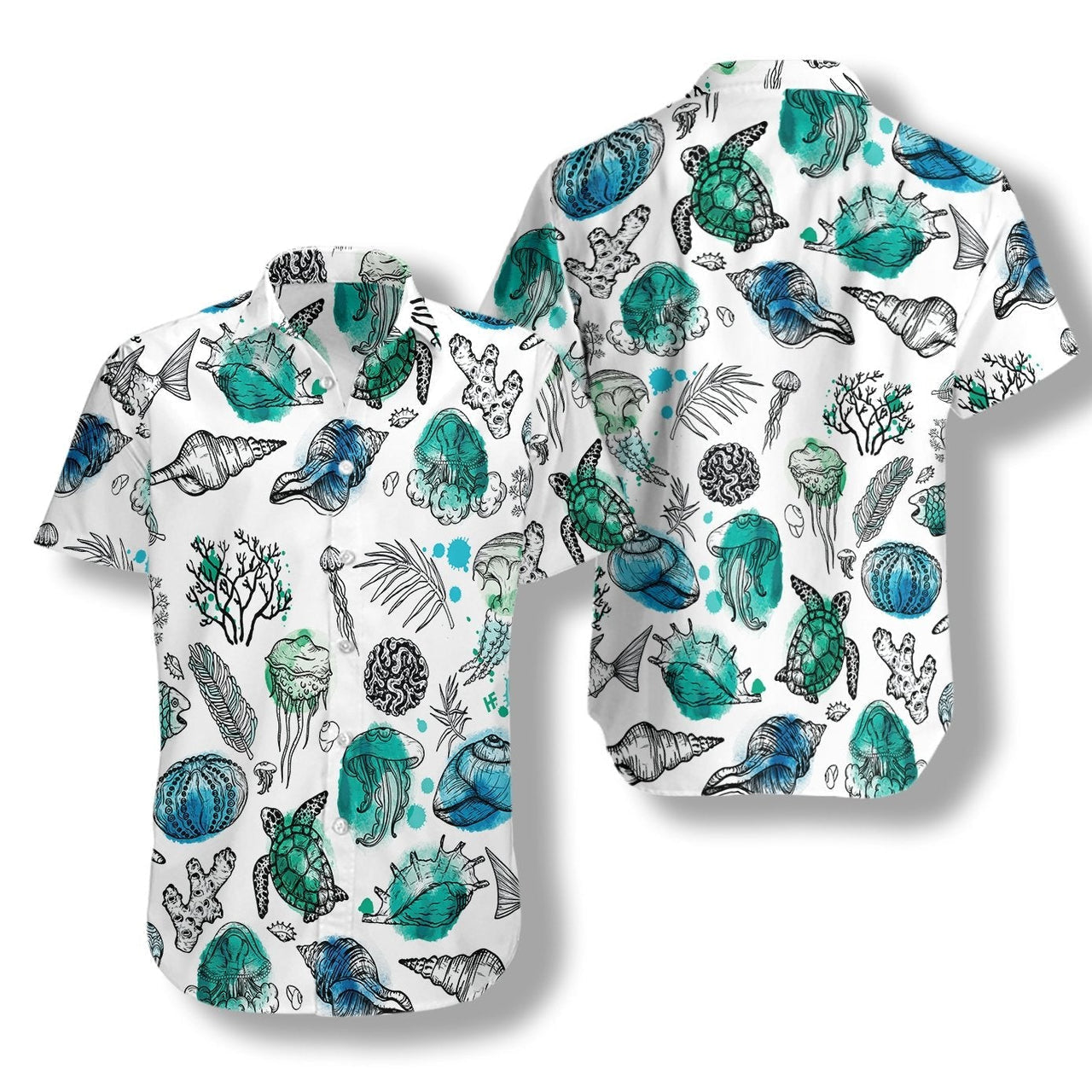 Sea Organisms Fish Aloha Hawaii Shirts For Men Women Ha66732