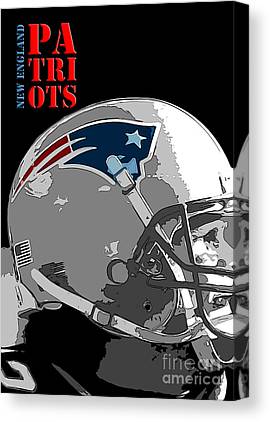 1 New England Patriots Original Typography Football Team Pablo Franchi Canvas Print