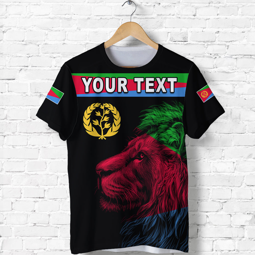 (Custom Personalised) Asmara Eritrean T Shirt Eritrea Lion Proud Olive Symbol Lt13