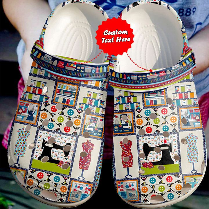 Sewing Crafty Studio clog Shoes Colorful