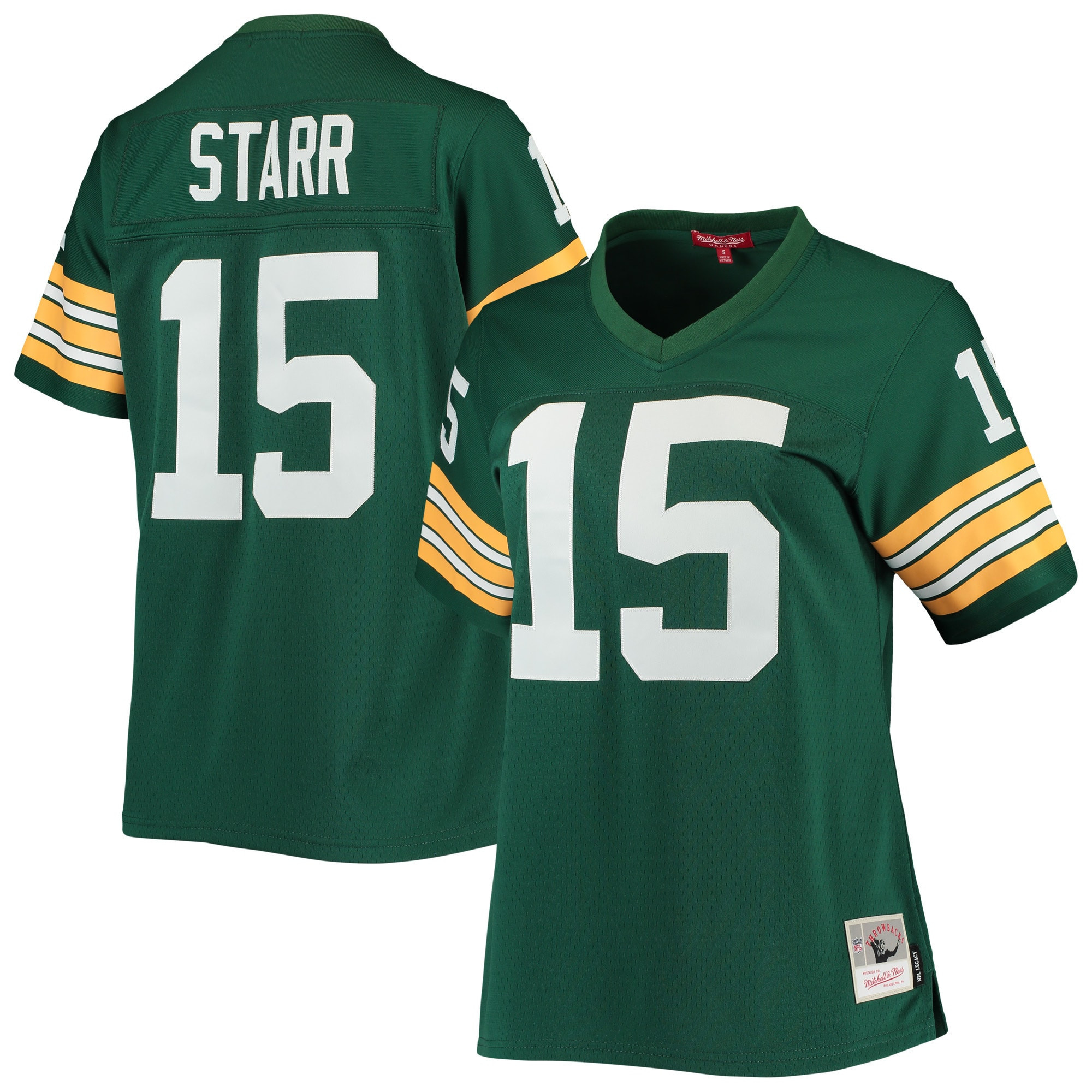 Bart Starr Green Bay Packers Mitchell & Ness Womens 1967 Legacy Replica Player Jersey – Green NFL